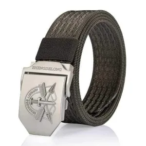 125CM Mens Nylon Military Durable Metal Buckle Belt Casual Breathable Jeans Waistband