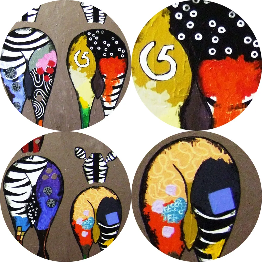 Abstract Zebra Canvas Art