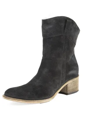 ALBERTO FERMANI Women's Brown Suede Martana Ankle Boots Floor Model