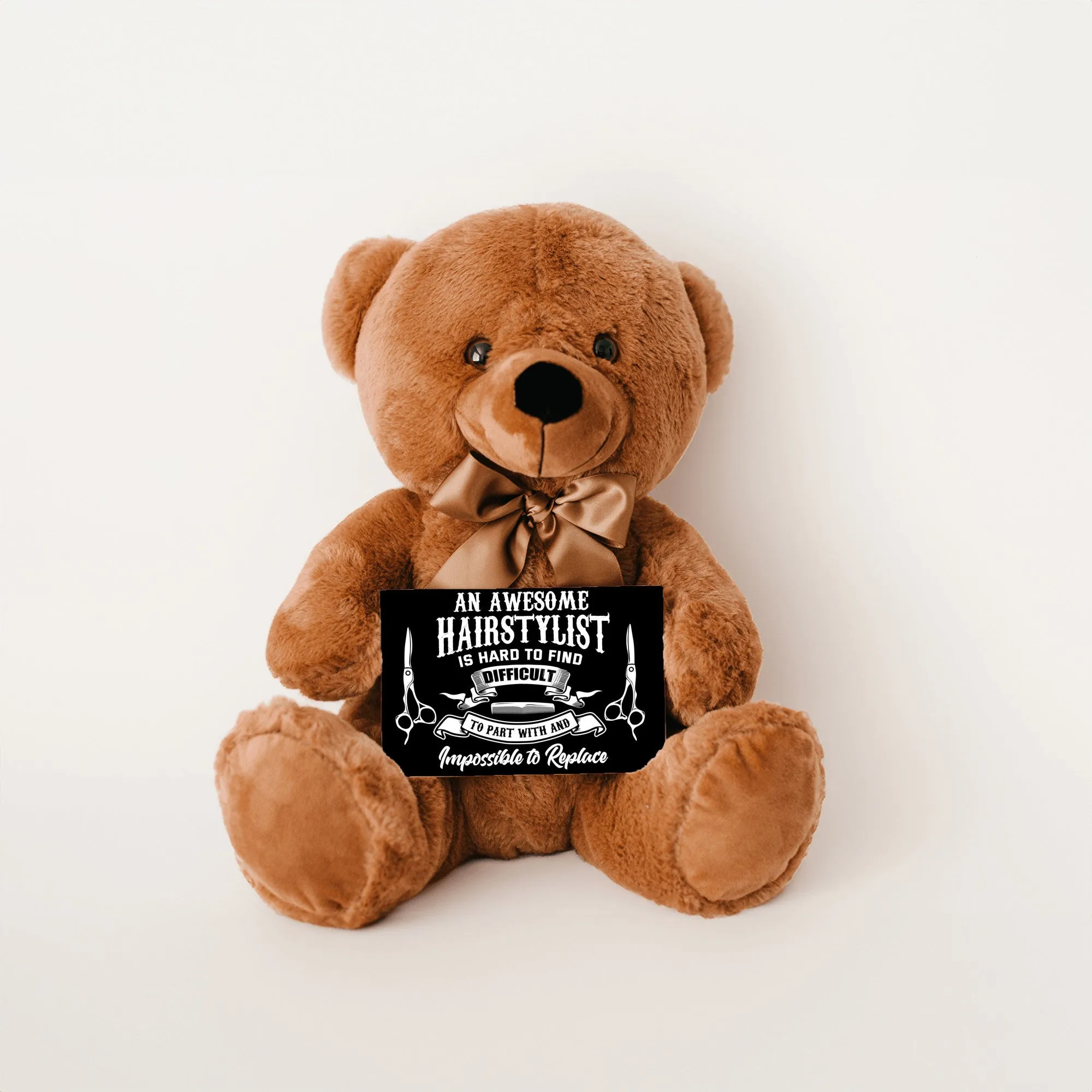 An Awesome Hairstylist Teddy Bear with Message Card, PRICE INCLUDES FREE SHIPPING