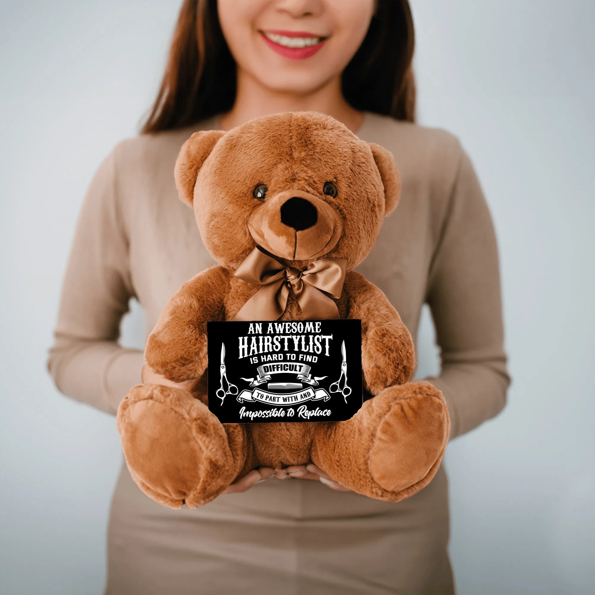 An Awesome Hairstylist Teddy Bear with Message Card, PRICE INCLUDES FREE SHIPPING