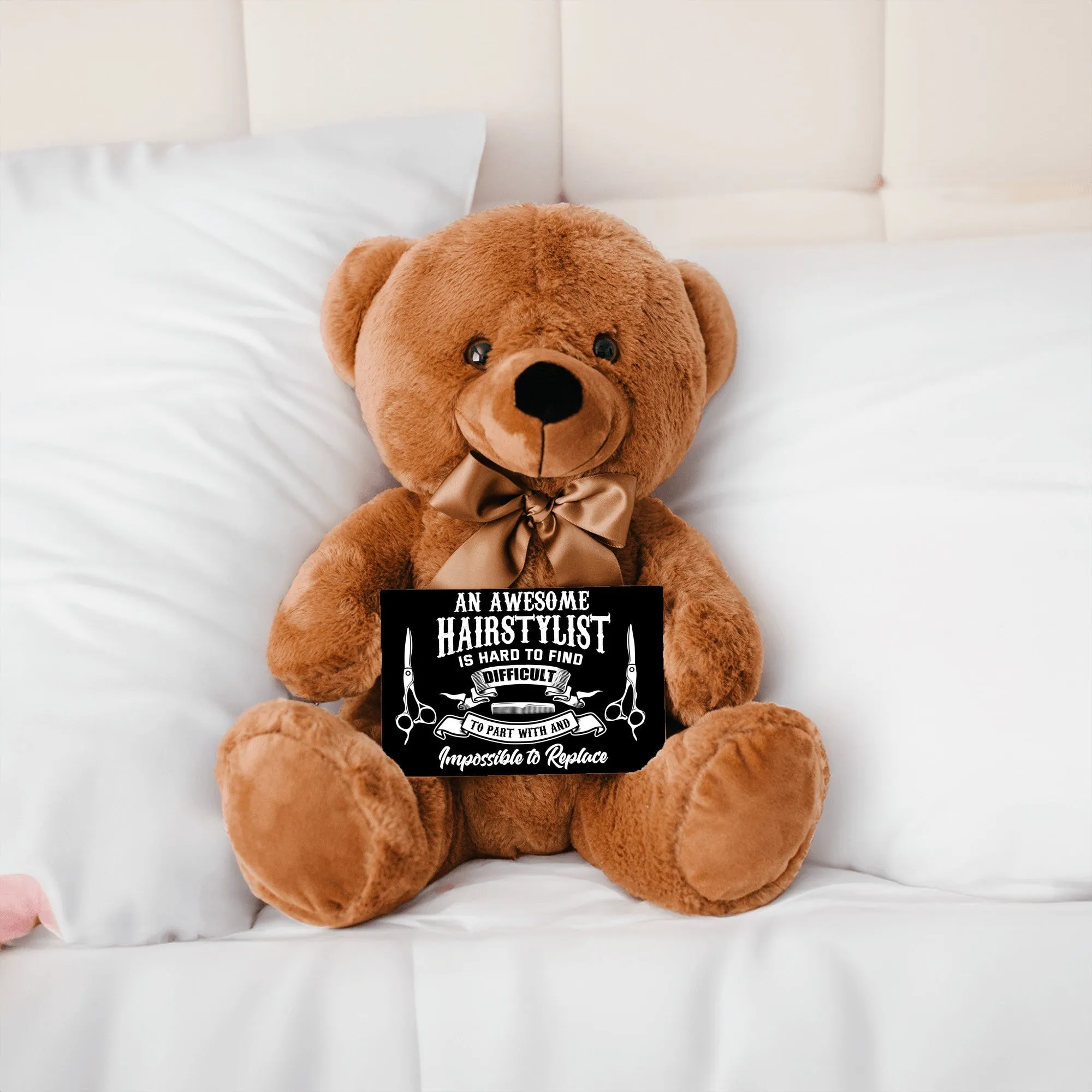 An Awesome Hairstylist Teddy Bear with Message Card, PRICE INCLUDES FREE SHIPPING