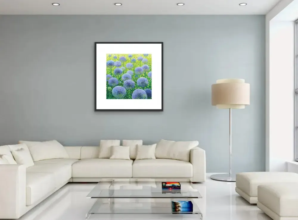 Azure Alliums Limited Edition Print