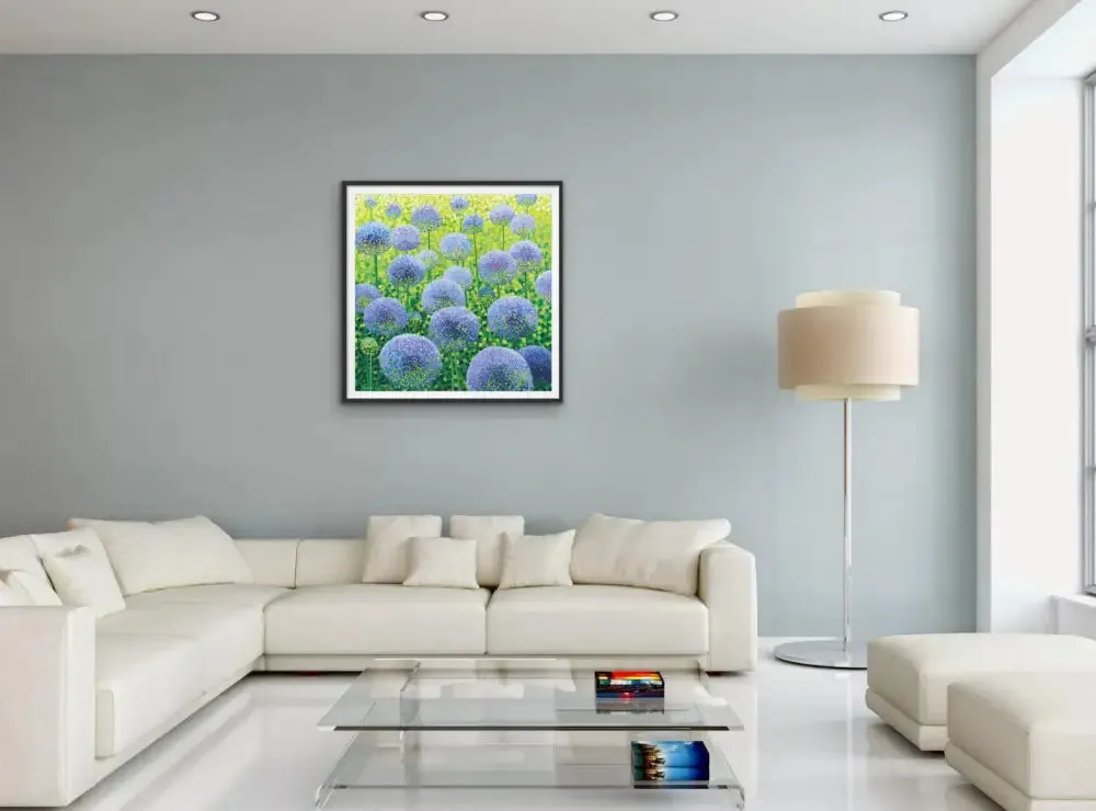 Azure Alliums Limited Edition Print