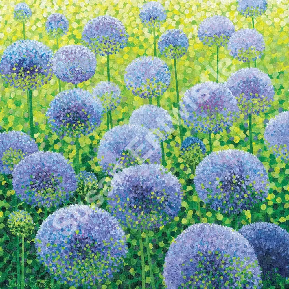 Azure Alliums Limited Edition Print