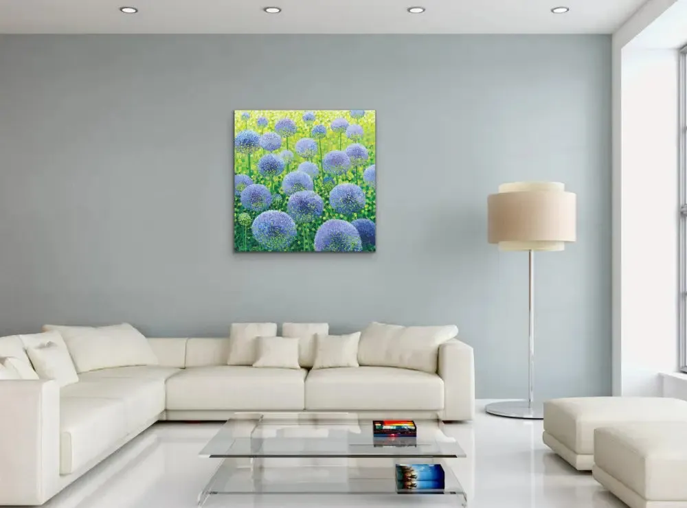Azure Alliums Limited Edition Print