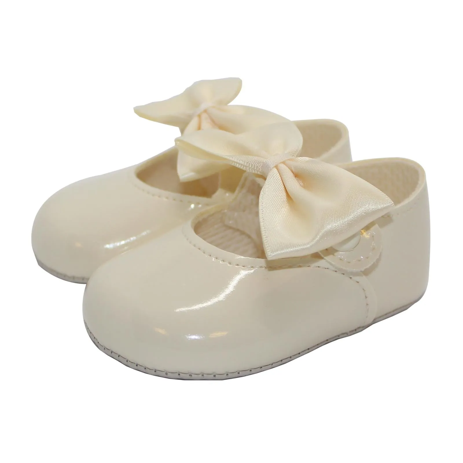 Baban Baby Girls Bow Shoes