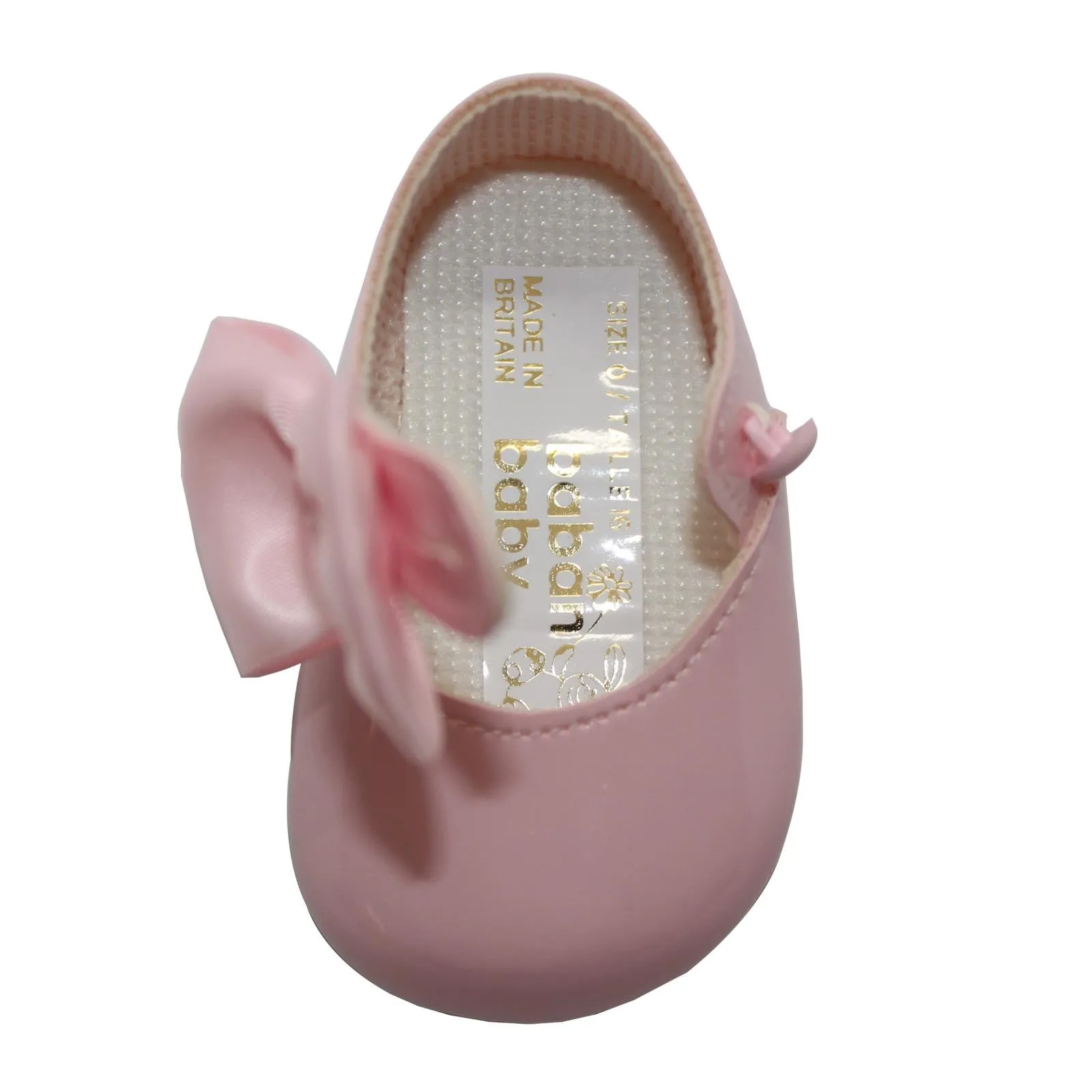 Baban Baby Girls Bow Shoes