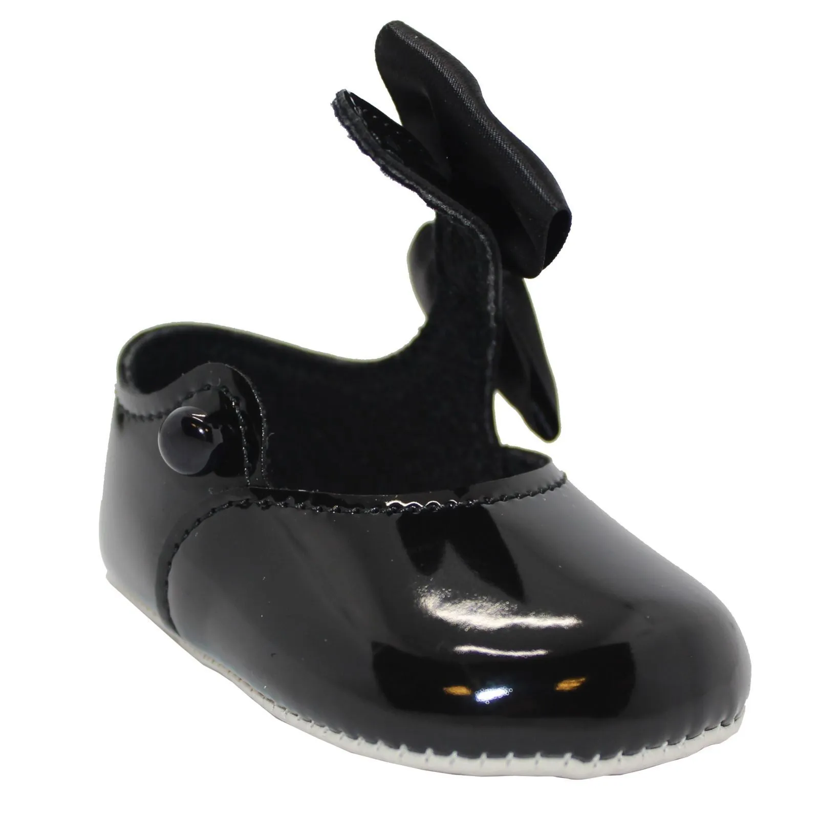 Baban Baby Girls Bow Shoes