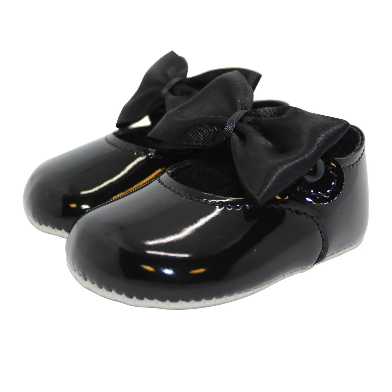 Baban Baby Girls Bow Shoes
