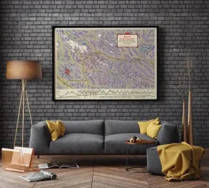 Banff National Park Map Print| Art History