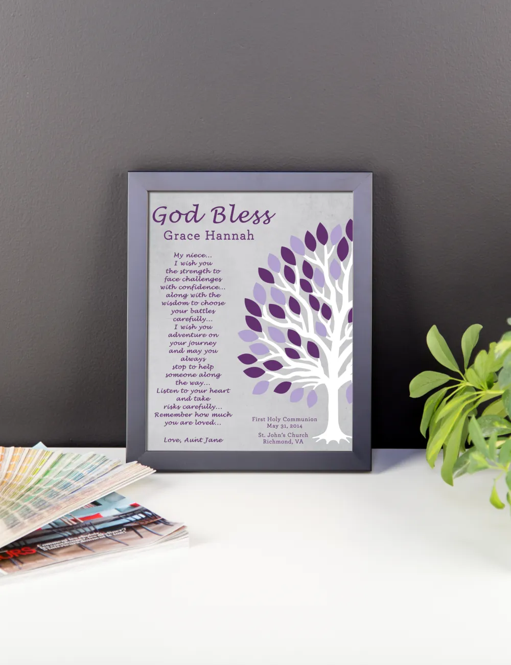 Baptism Gift, Christening, Communion Wall Art