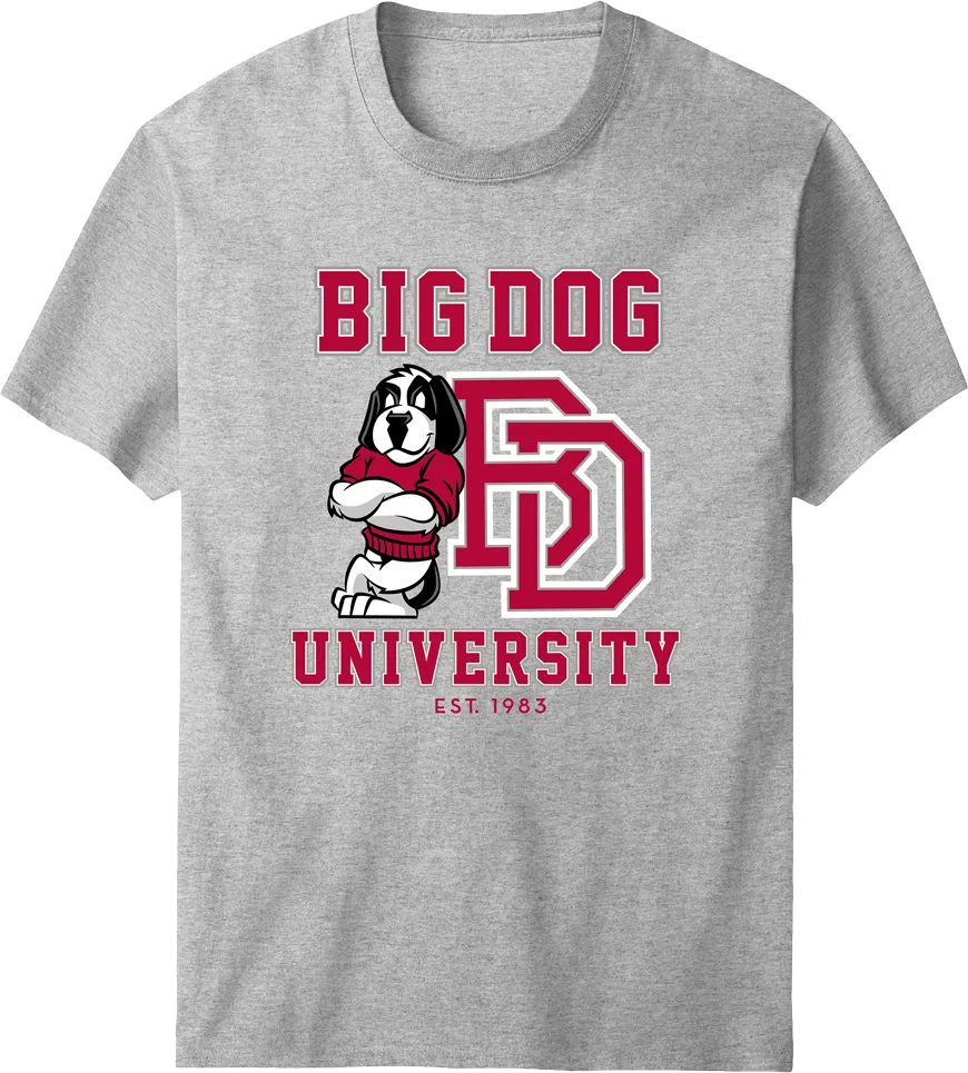 Bd University Red Gray T-shirt