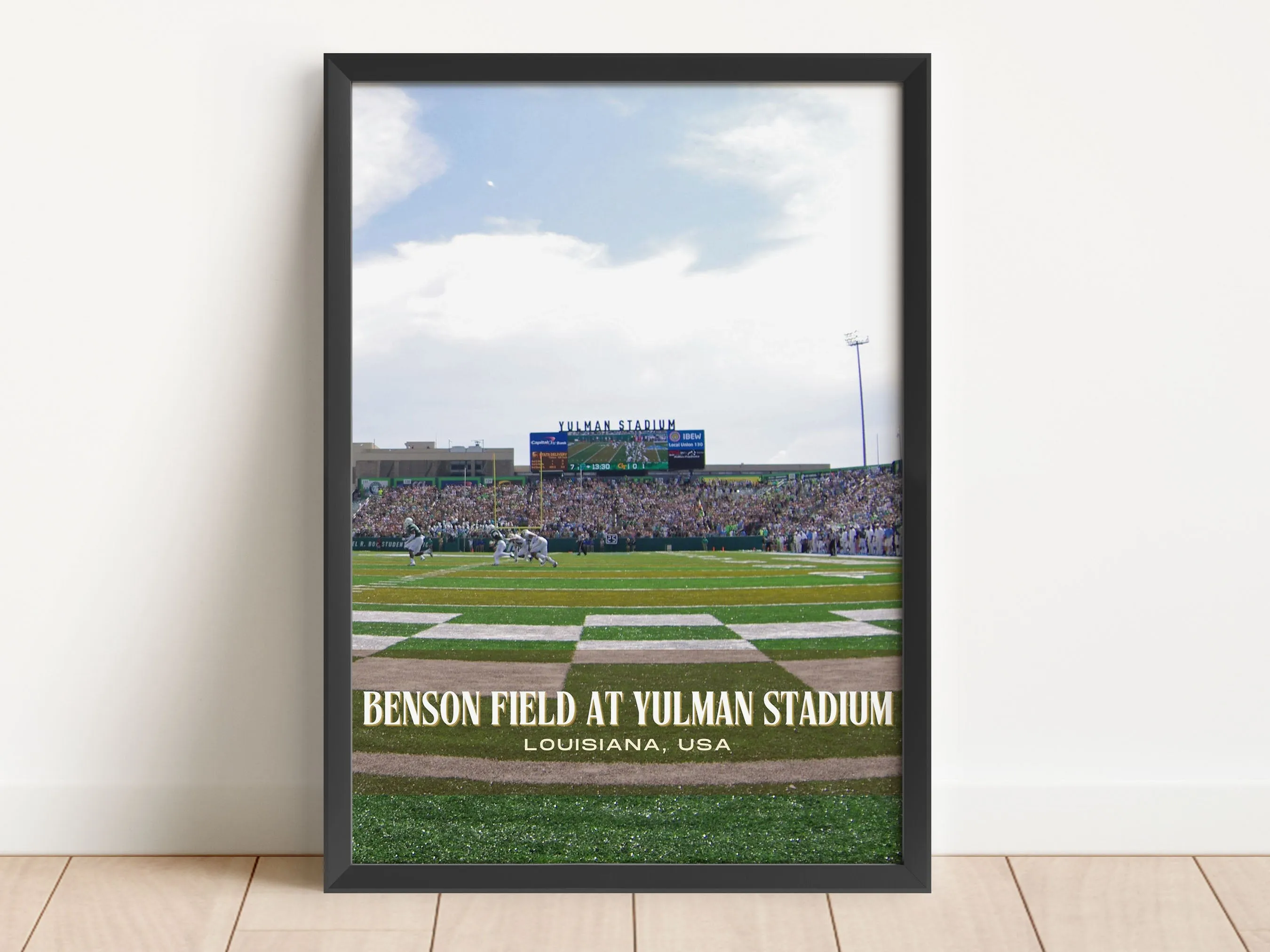 Benson Field at Yulman Stadium Football Wall Art