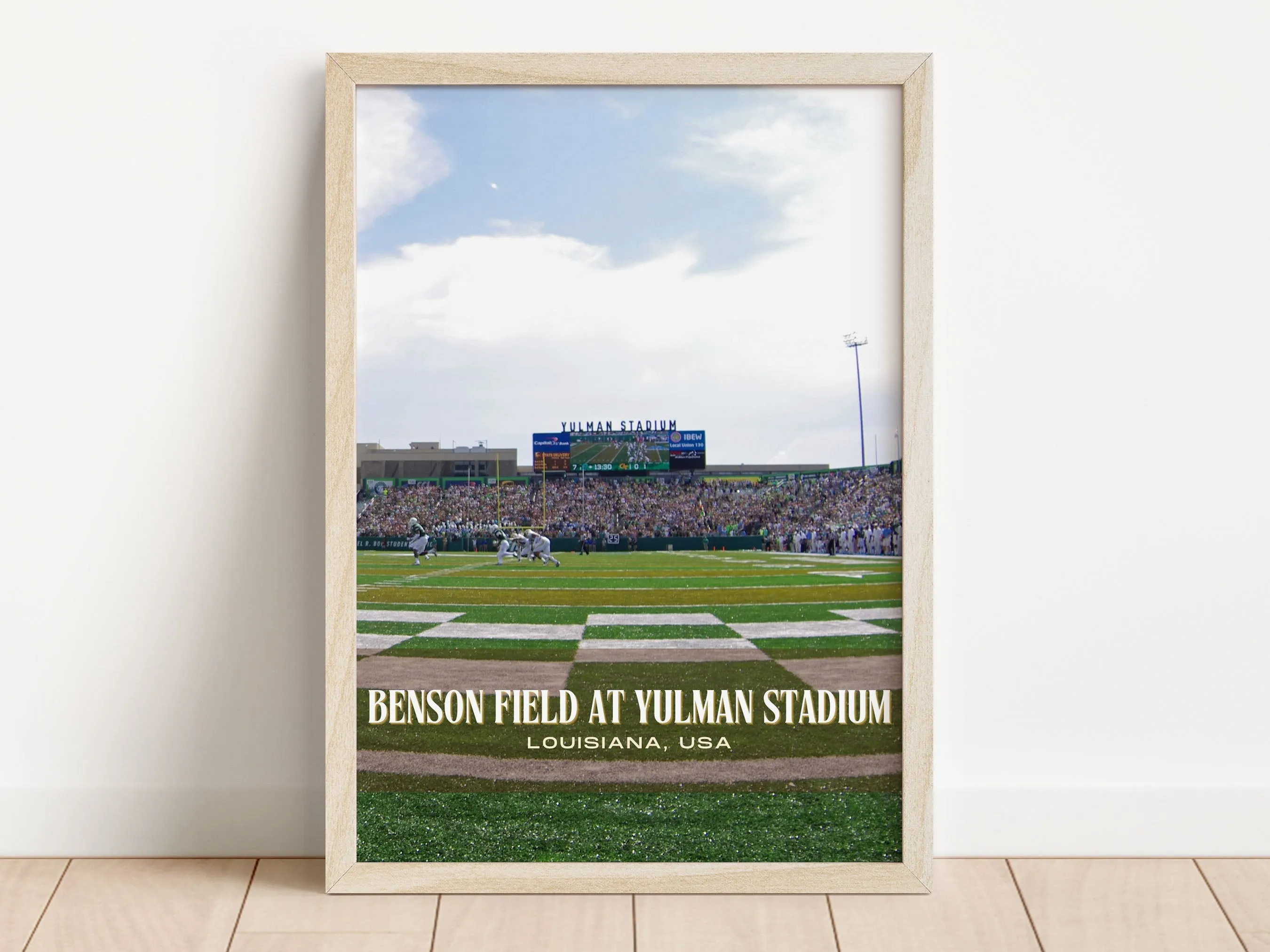 Benson Field at Yulman Stadium Football Wall Art