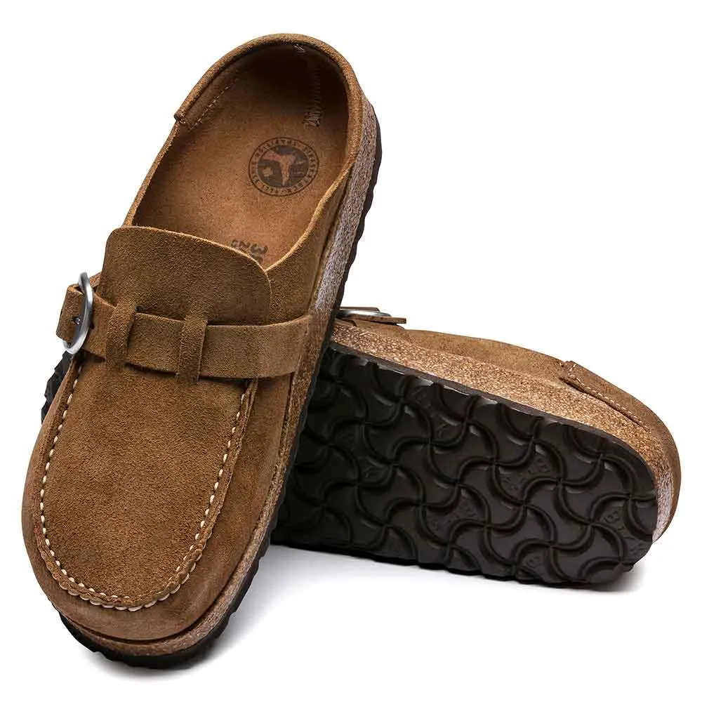 Birkenstock Buckley Suede Leather Mules for Women in Tea | 1017828