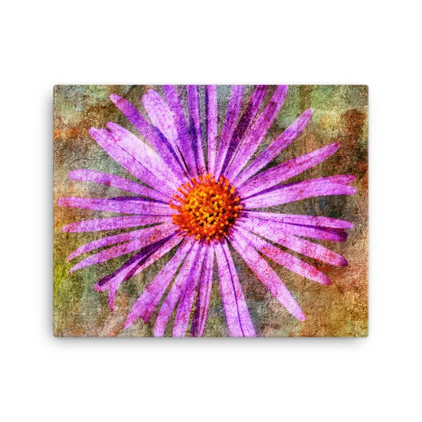 Birthday Blossoms Wall Art - AsterThrow Pillow