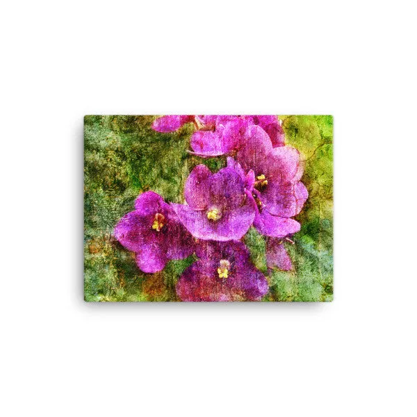 Birthday Blossoms Wall Art - Violet