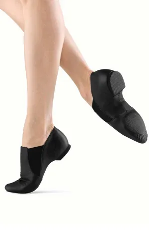 Black Elasta Bootie Jazz Shoes - Toddler