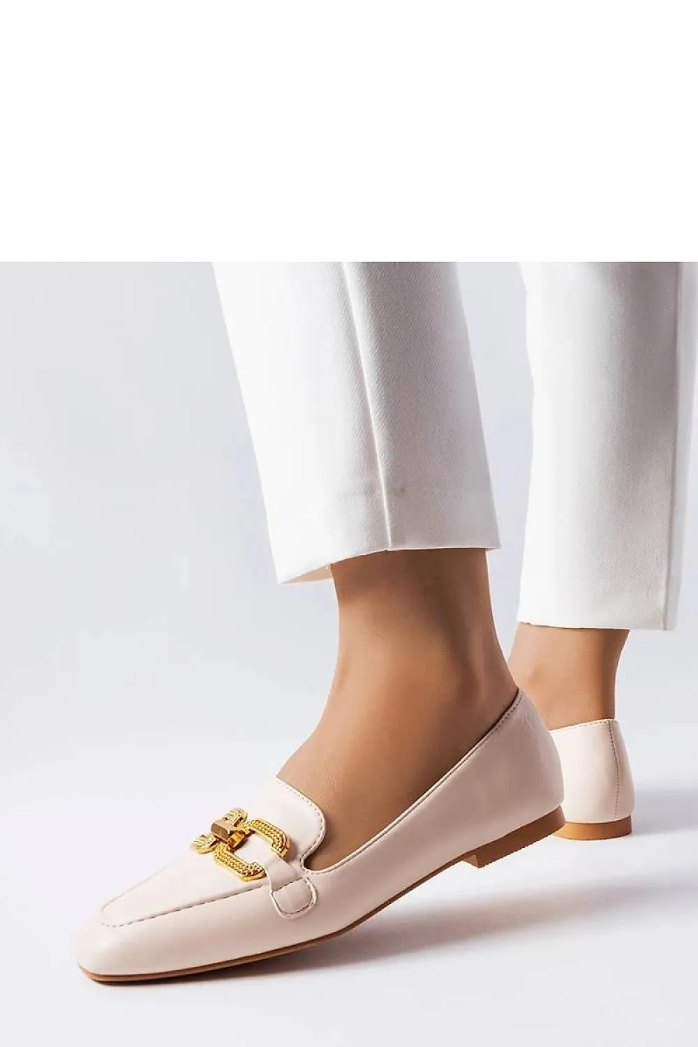 Black moccasins with a buckle