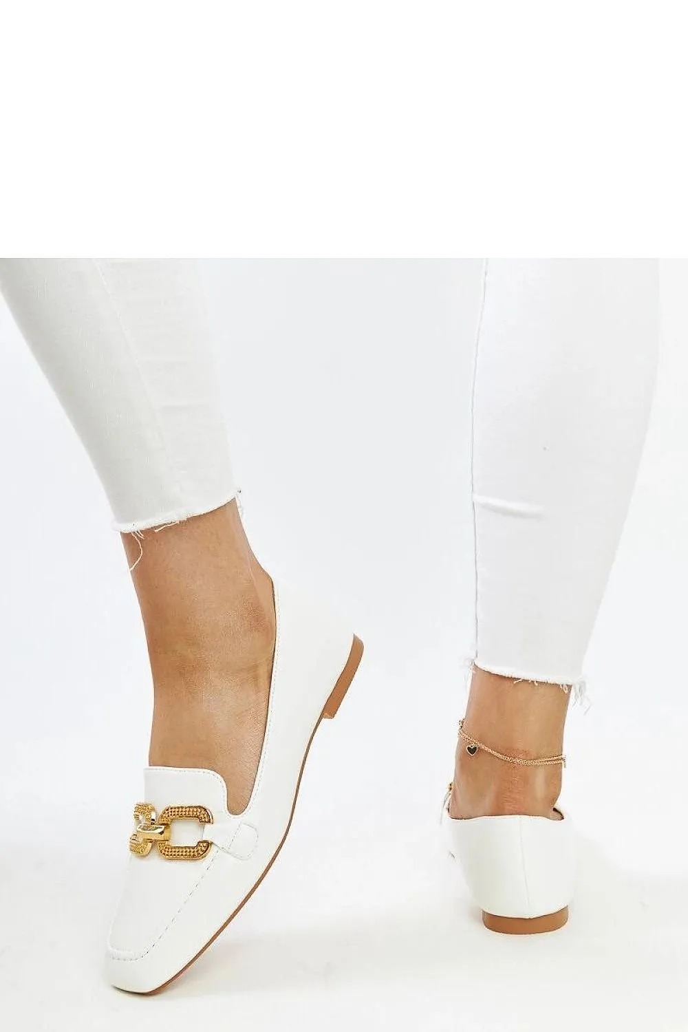 Black moccasins with a buckle