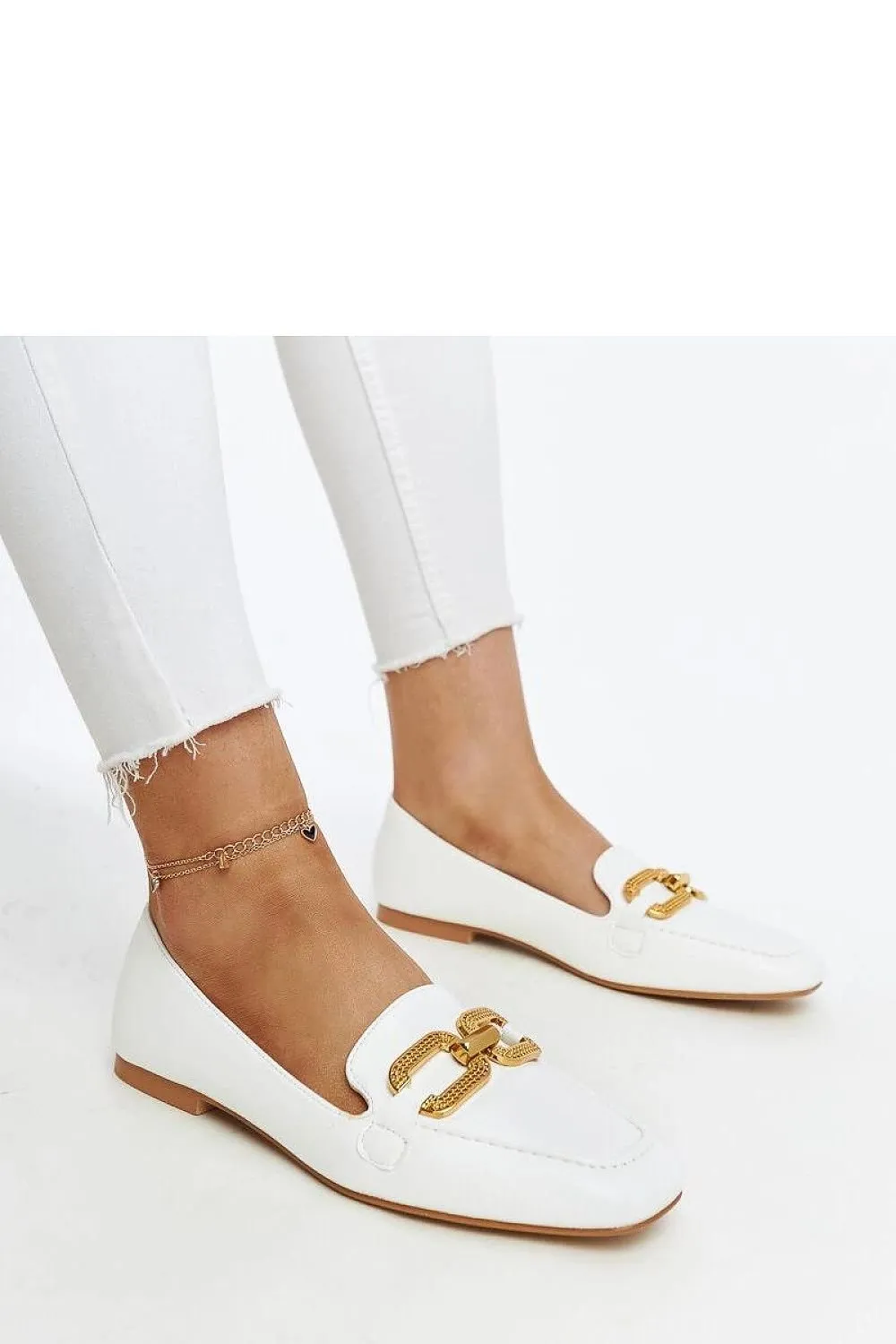 Black moccasins with a buckle