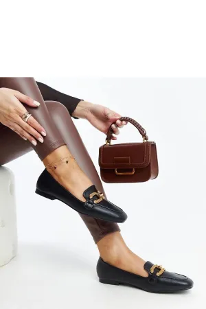 Black moccasins with a buckle