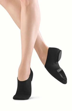 Black Phantom Stretch Canvas Jazz Shoe - Adult