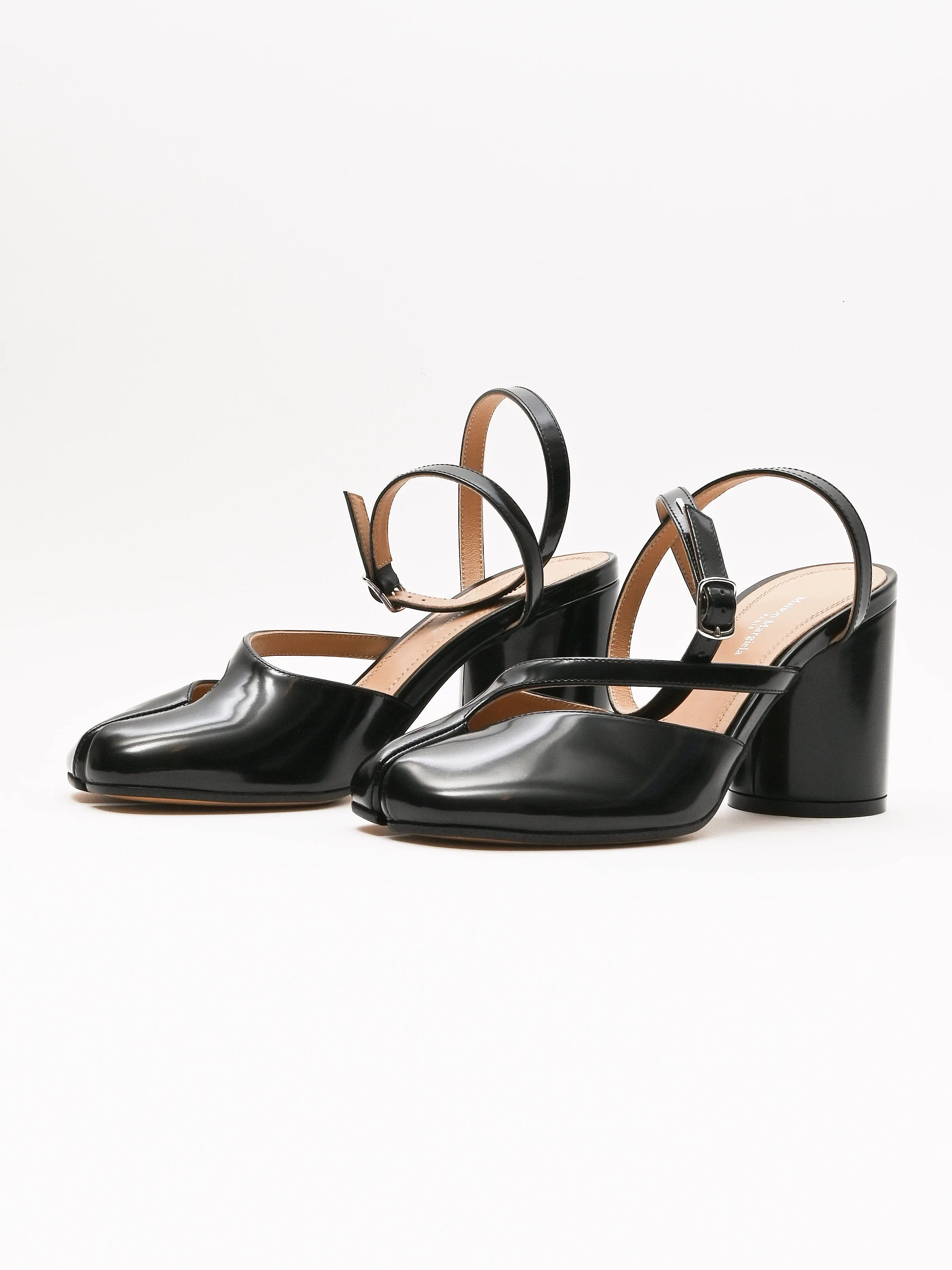 Black Tabi Pump Sandals