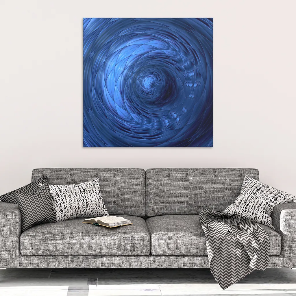 Blue Portal Canvas Wrap