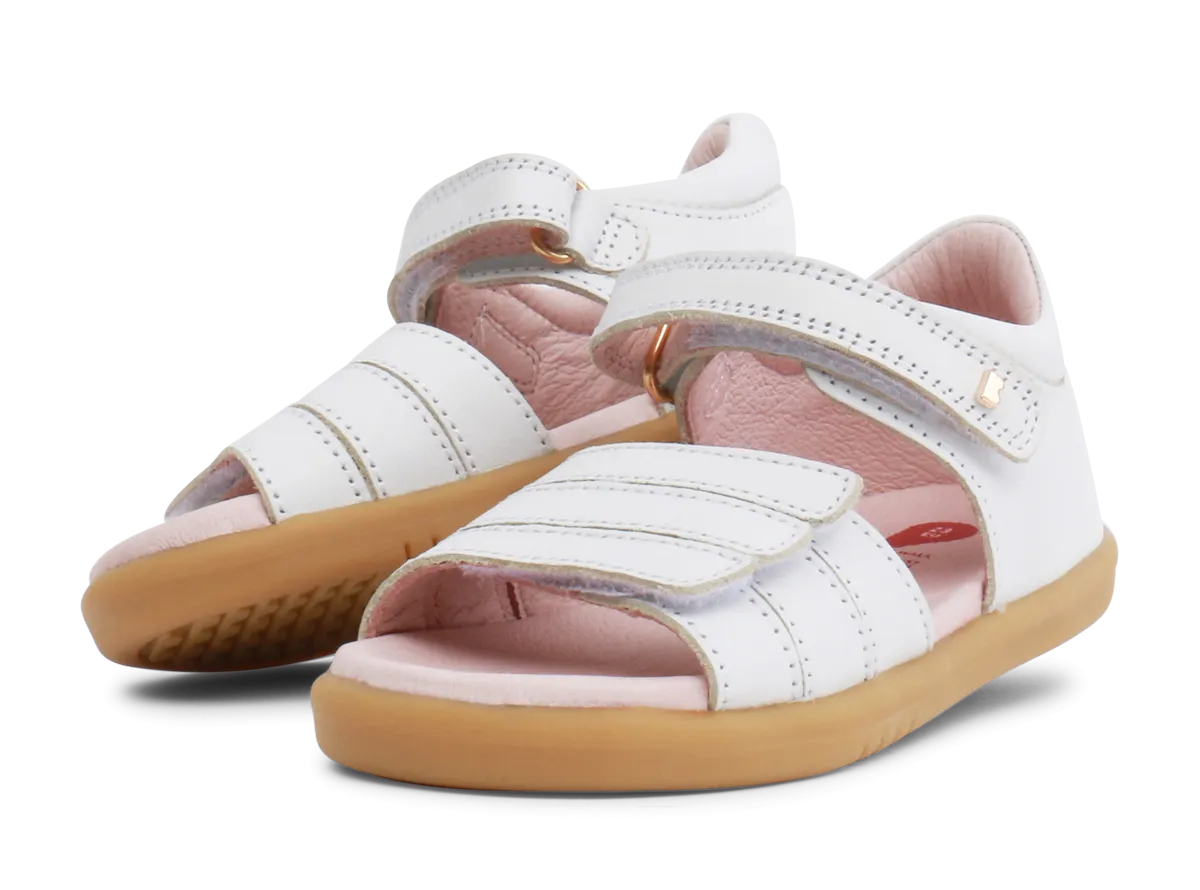 Bobux IW White Hampton Open Toe sandal