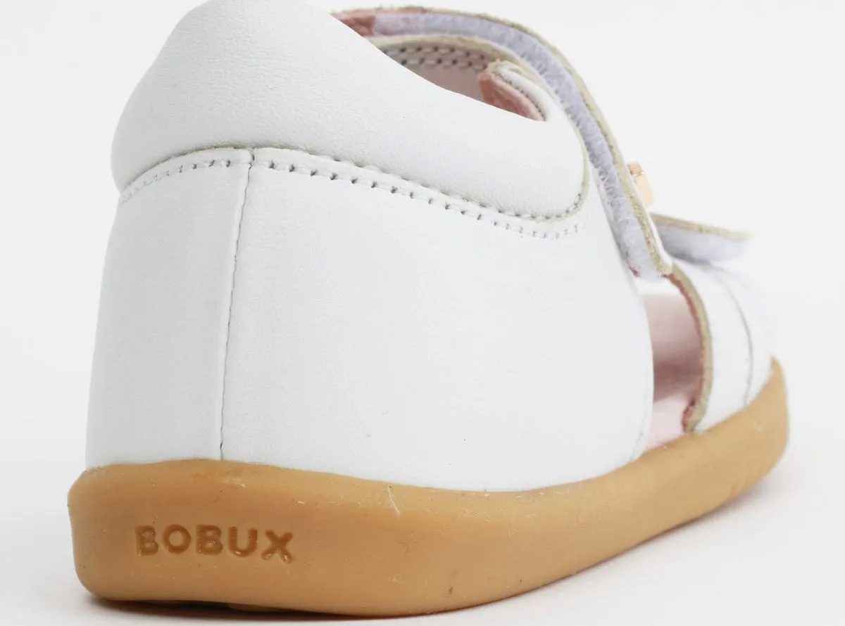 Bobux IW White Hampton Open Toe sandal