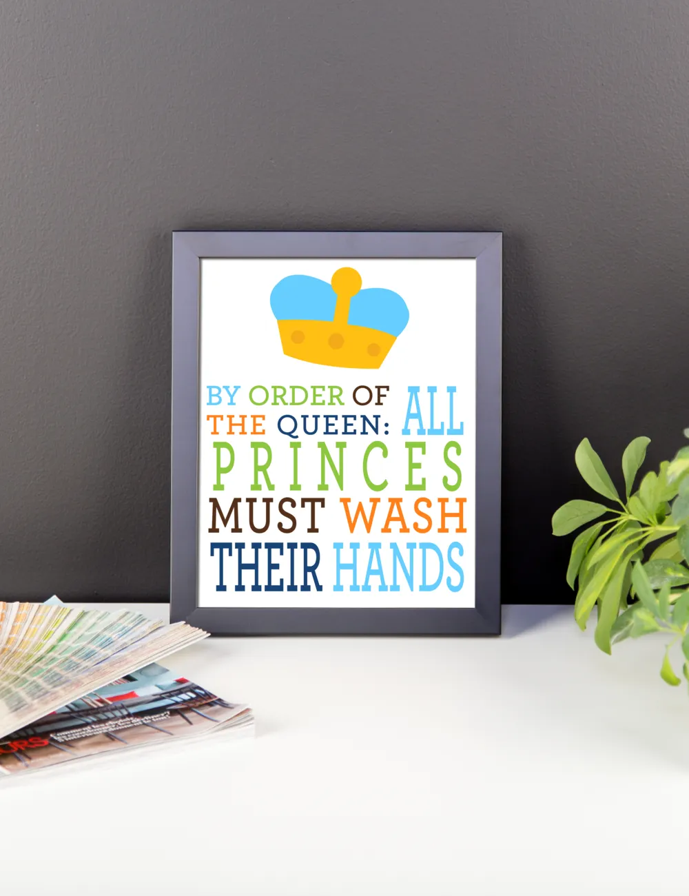 Boys Wash Your Hands Bathroom Wall Art