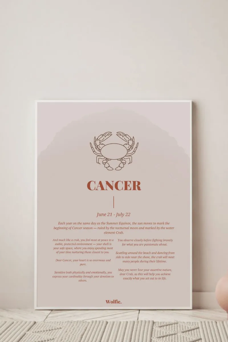 Cancer Zodiac Poster