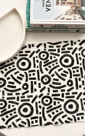 Canvas Blockprint Placemats