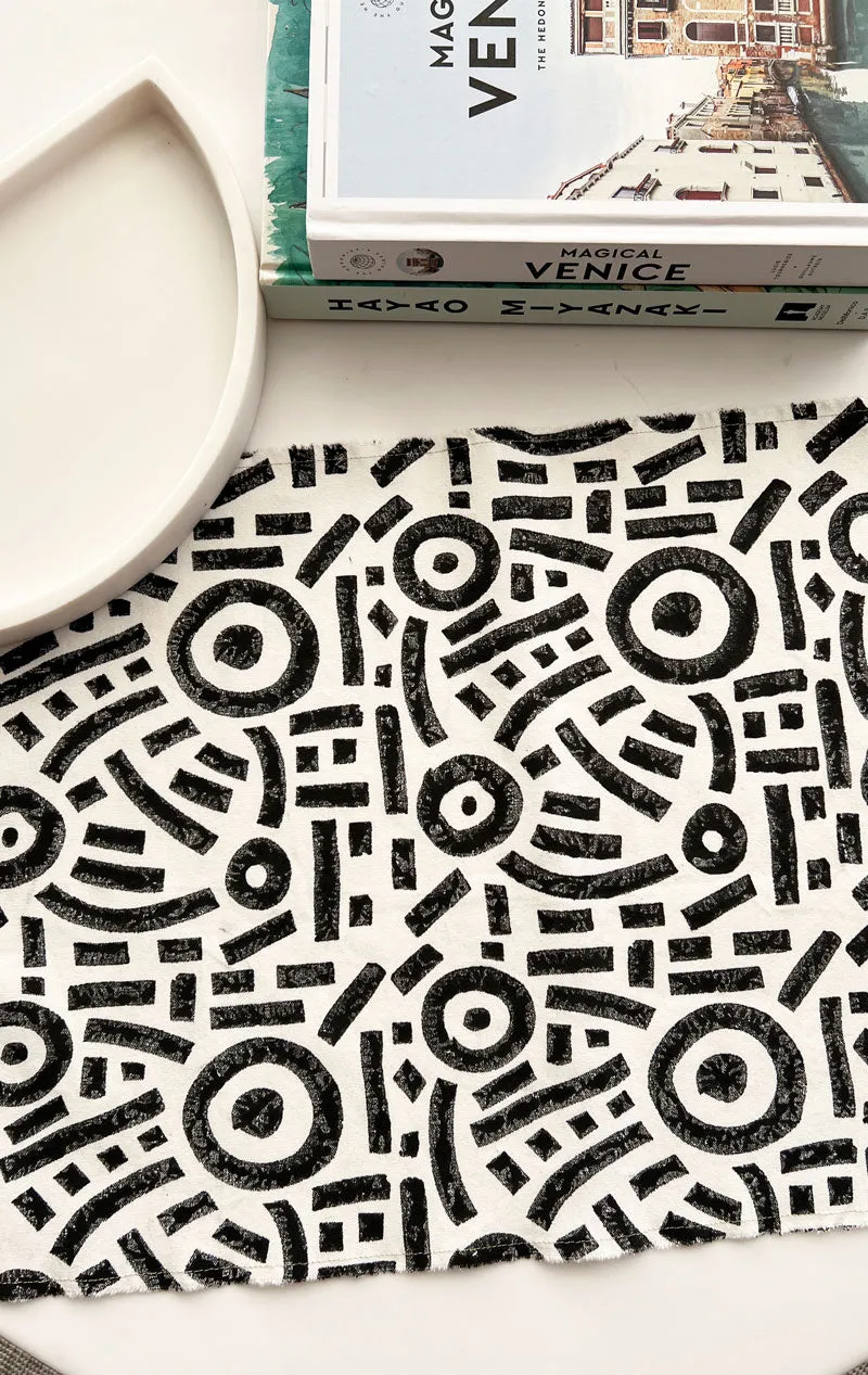 Canvas Blockprint Placemats