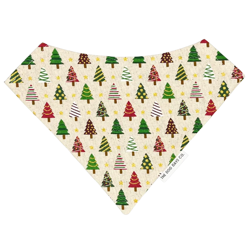 Canvas Christmas Trees Bandana