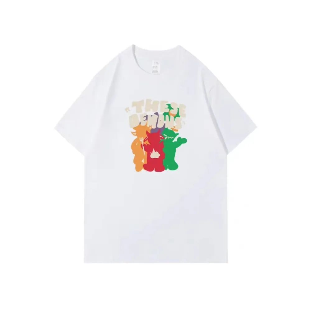 Cartoon Little Devil Print T-shirt