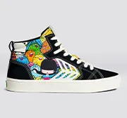 CATIBA PRO High Black Suede Toz Canvas Sneaker Women