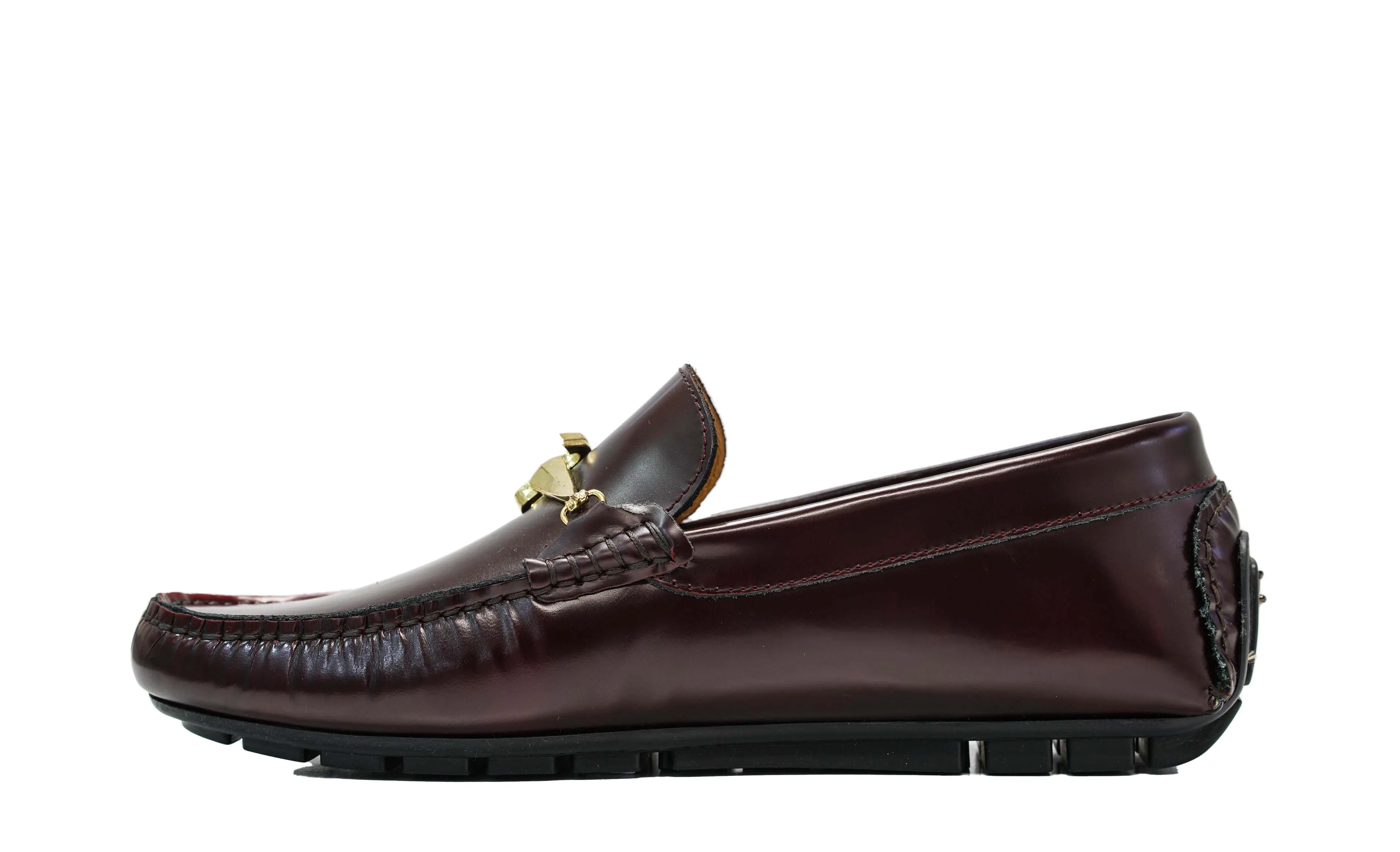 Cesare Paciotti Men’s Bordeaux Leather Moccasin YB10001 40% OFF
