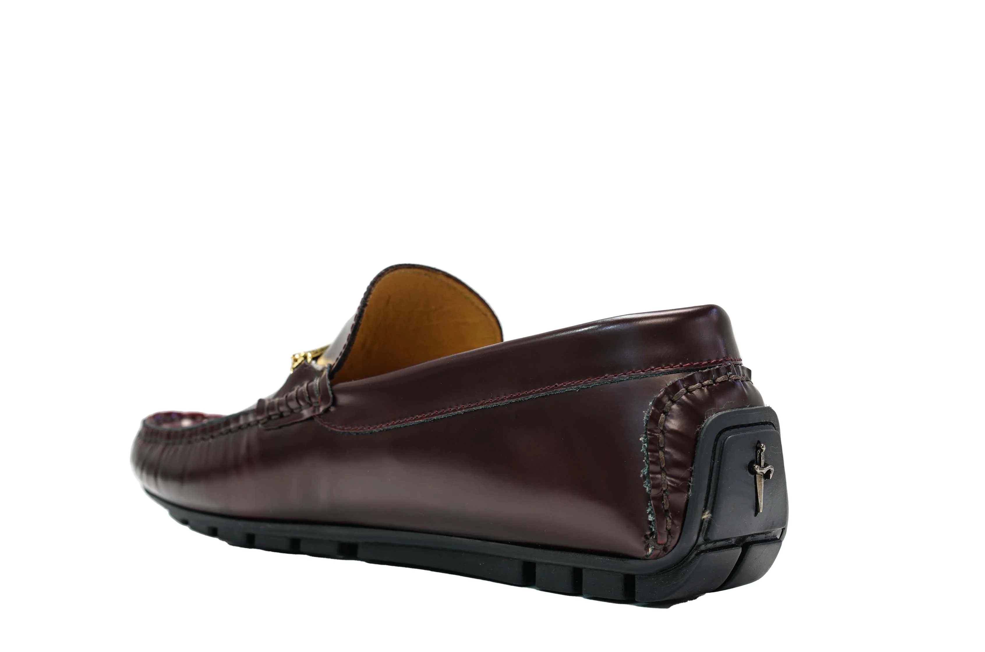 Cesare Paciotti Men’s Bordeaux Leather Moccasin YB10001 40% OFF