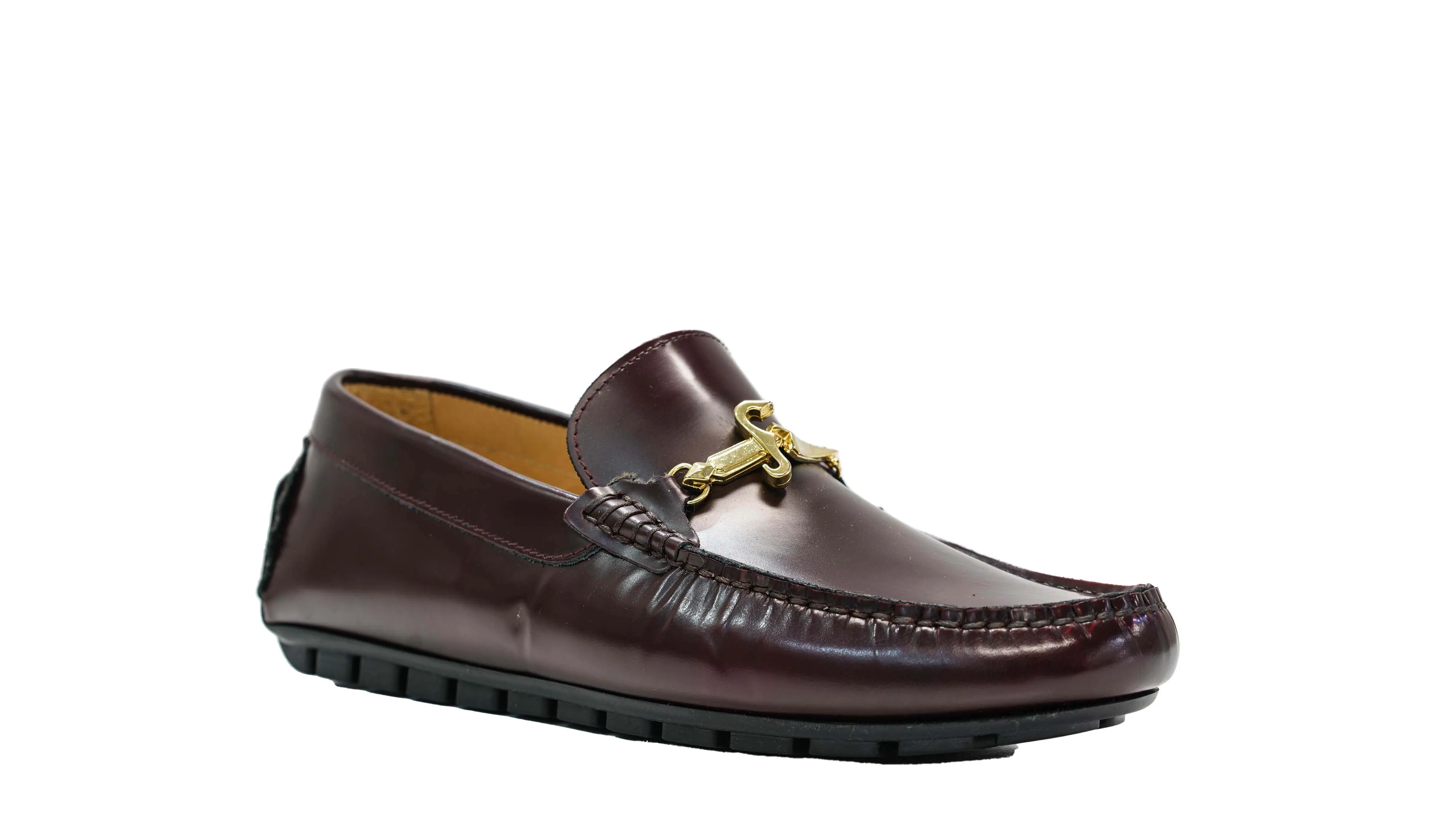 Cesare Paciotti Men’s Bordeaux Leather Moccasin YB10001 40% OFF