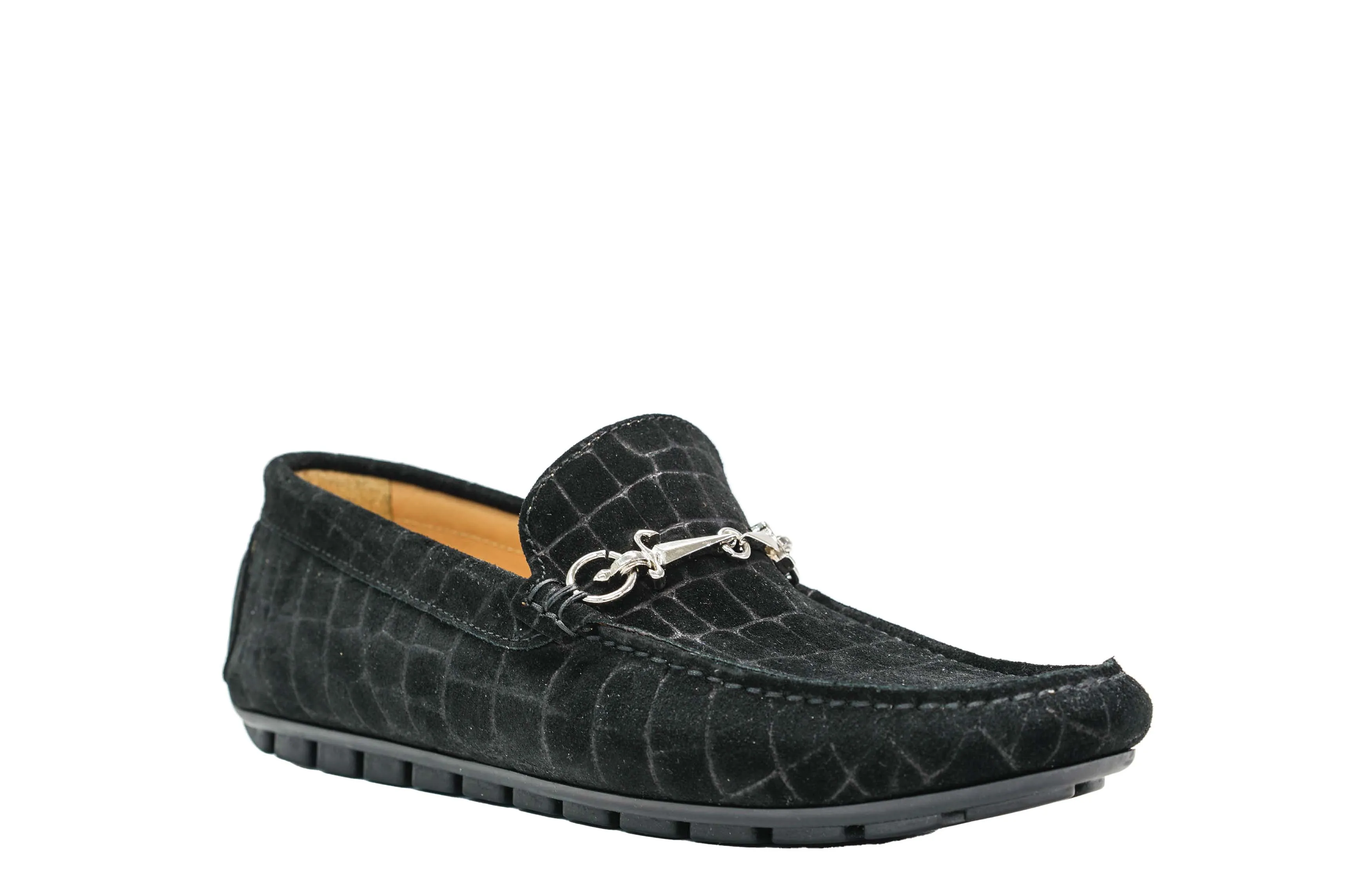 Cesare Paciotti Men’s Cocco Black Moccasin YB10012 LAST PAIR