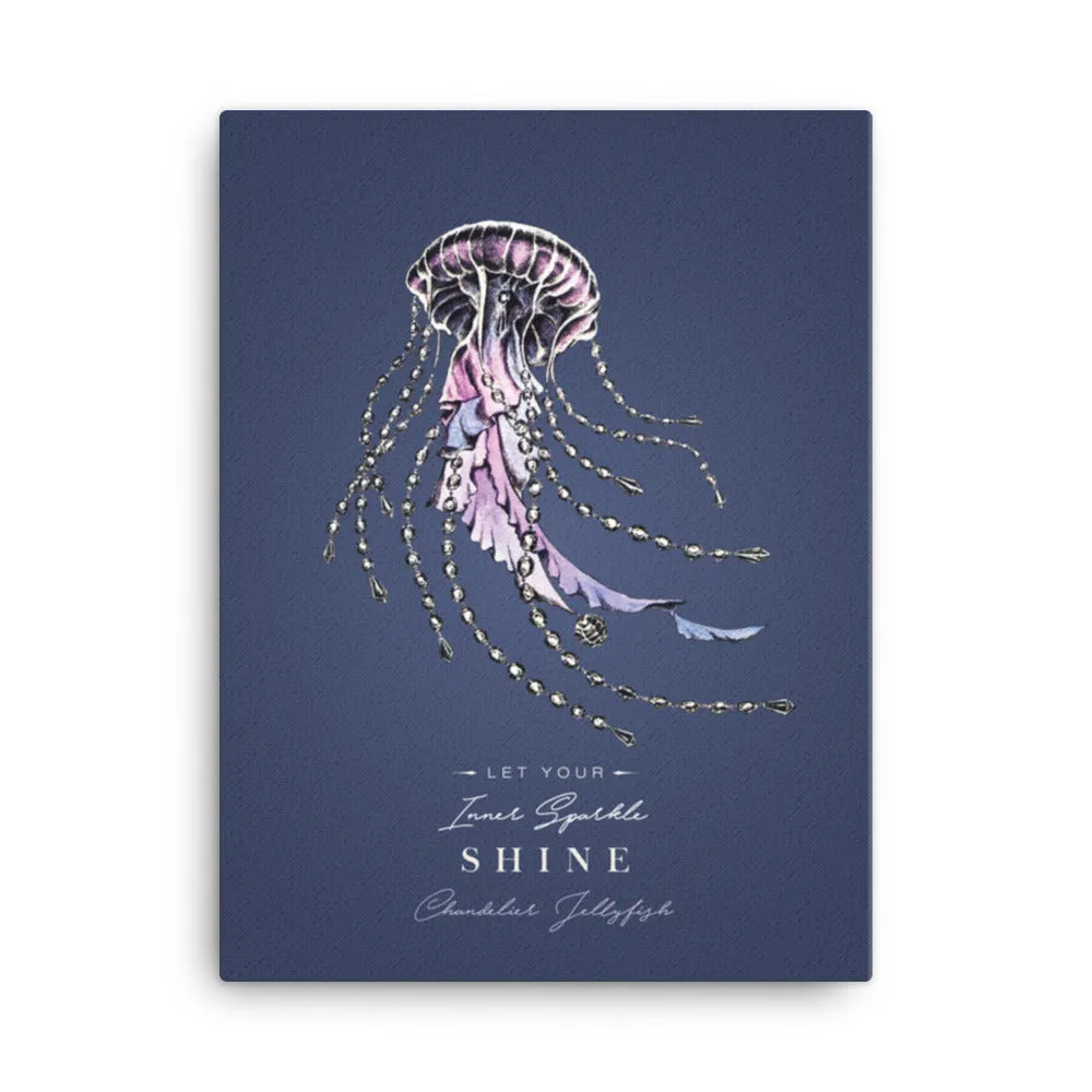 Chandelier Jellyfish Canvas Print