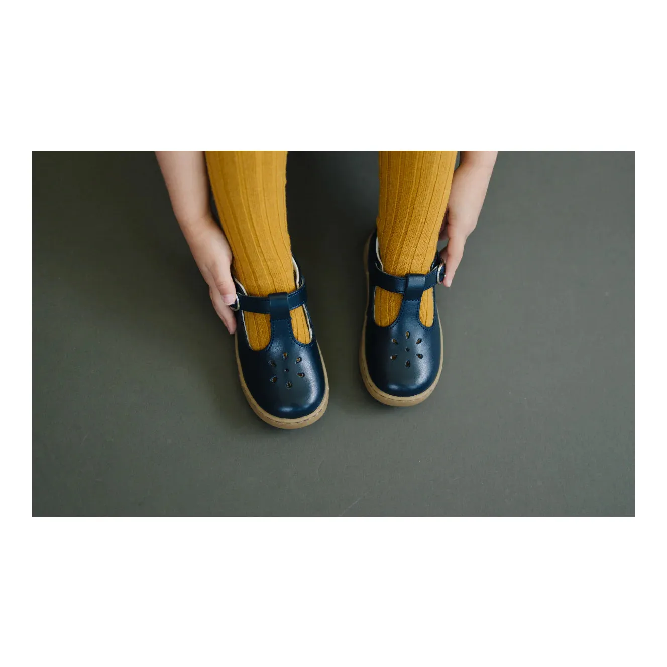 CHELSEA T-STRAP MARYJANE - NAVY