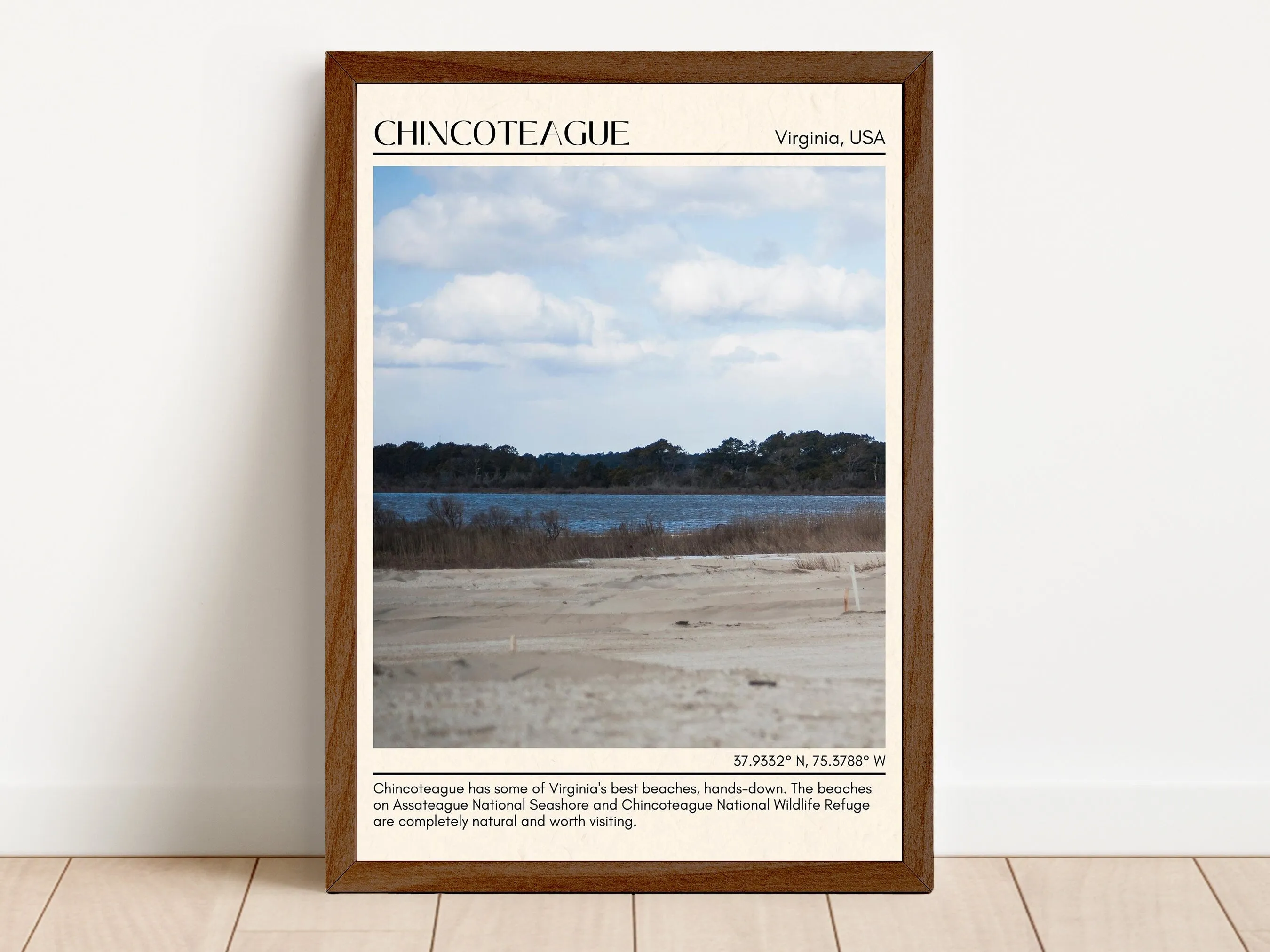 Chincoteague Wall Canvas, Virginia, USA