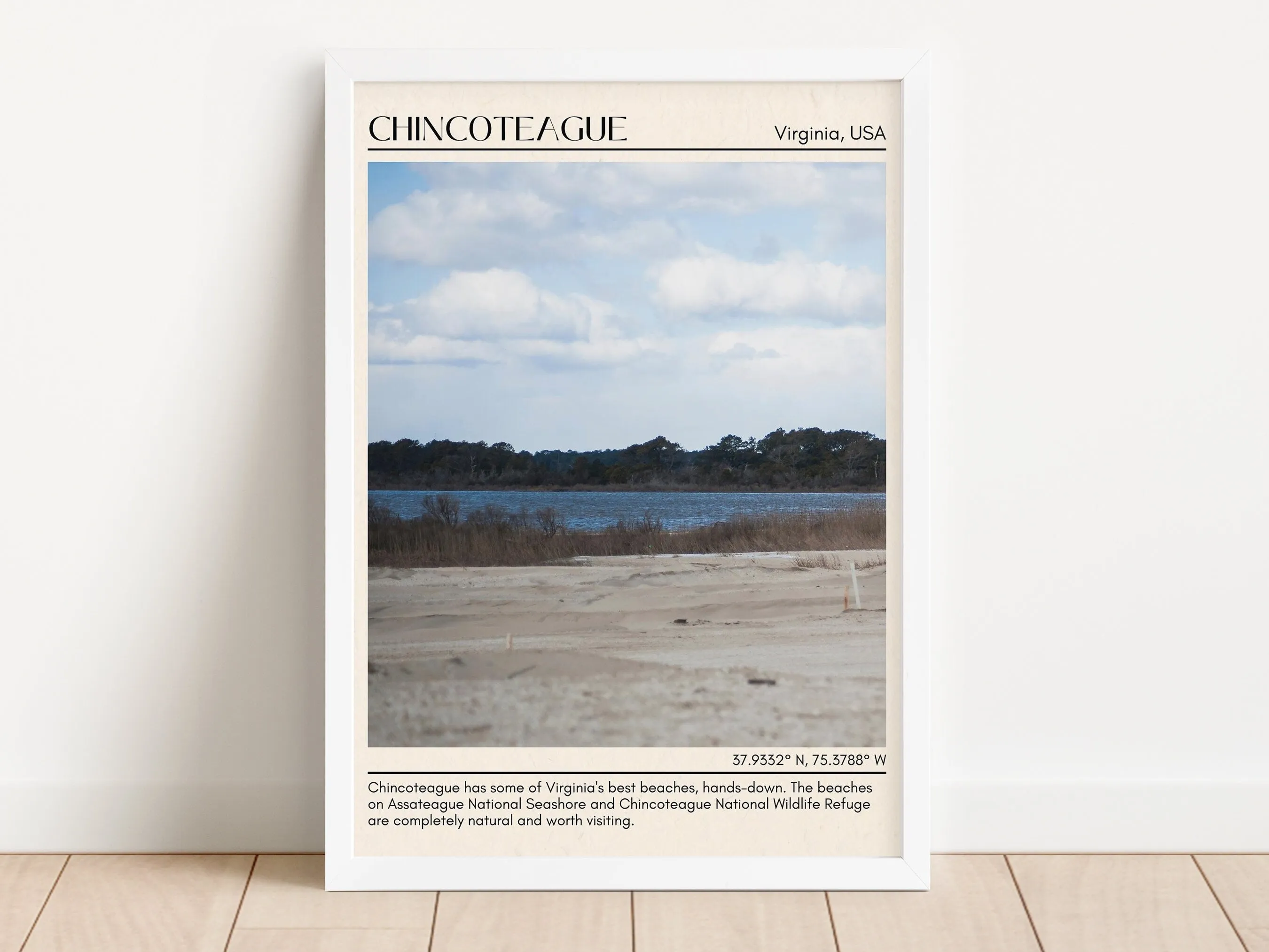 Chincoteague Wall Canvas, Virginia, USA