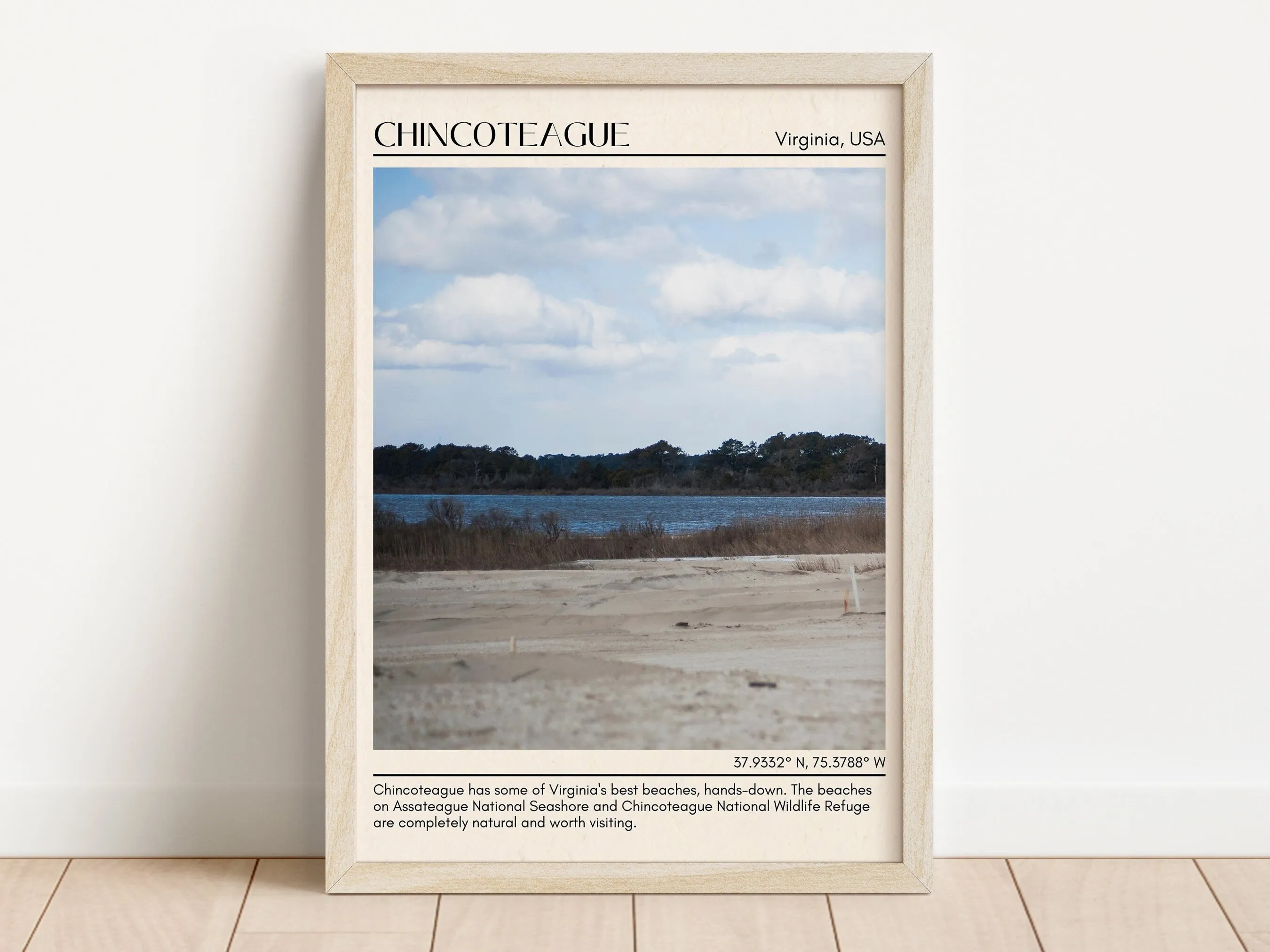 Chincoteague Wall Canvas, Virginia, USA