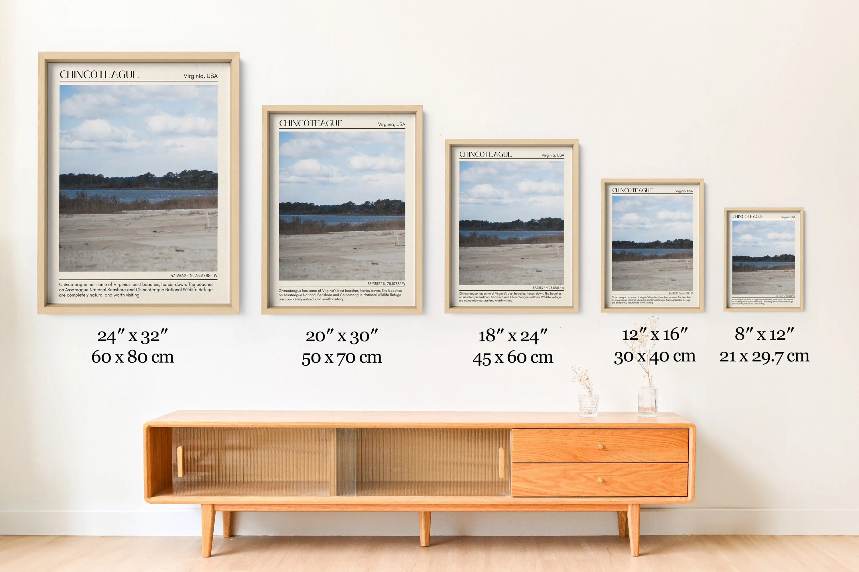Chincoteague Wall Canvas, Virginia, USA