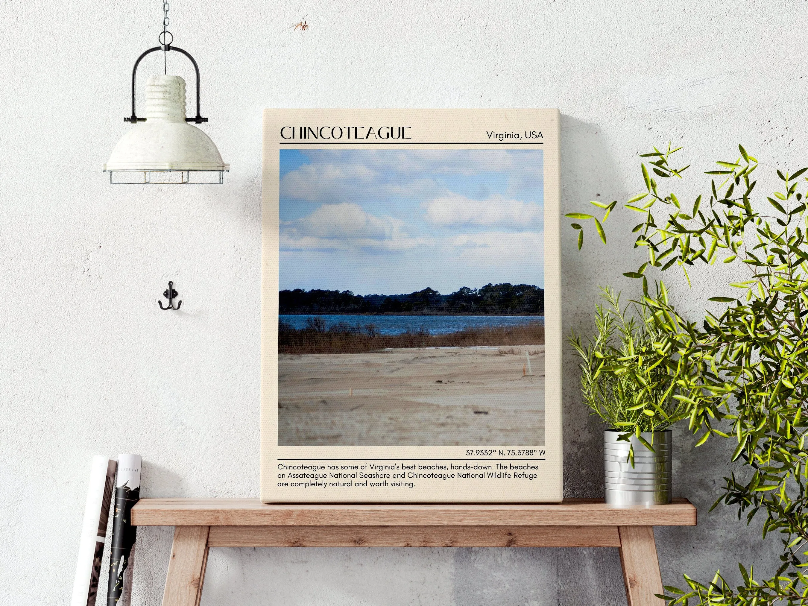 Chincoteague Wall Canvas, Virginia, USA